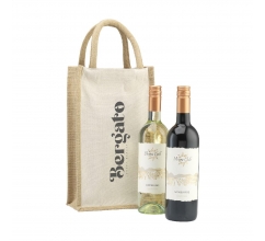 Jute Canvas Double Wine Bag Weintasche bedrucken