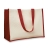 Jute/Canvas Shopper  rood