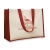 Jute/Canvas Shopper  rood