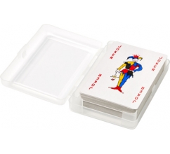 Kartenspiel 'Ace' in transparenter PET Box bedrucken