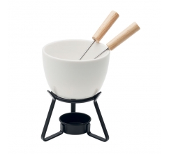 Keramik-Fondue-Set 240 ml bedrucken