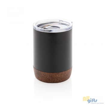 Bild des Werbegeschenks:Kleine Vakuum-Kaffeetasse aus RCS rSteel & Kork