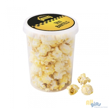 Bild des Werbegeschenks:Kleiner Eimer mit Orangefarbenem Popcorn