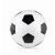 Kleiner PVC Fußball 15cm wit/zwart