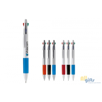 Bild des Werbegeschenks:Kugelschreiber mit 4 Schreibfarben