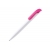 Kugelschreiber Modell Atlas Hardcolour wit / roze