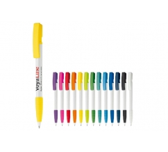 Kugelschreiber Nash Hardcolour mit Gummigriff bedrucken