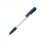 Kugelschreiber Nash Hardcolour mit Gummigriff wit / donker blauw