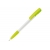 Kugelschreiber Nash Hardcolour mit Gummigriff Wit / Licht groen