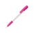 Kugelschreiber Nash Hardcolour mit Gummigriff wit / roze