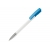 Kugelschreiber Nash Hardcolour mit Metallspitze wit / licht blauw