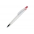 Kugelschreiber Riva Hardcolour wit / rood