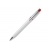 Kugelschreiber Semyr Chrome hardcolour wit / rood