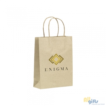 Bild des Werbegeschenks:Leaf It Bag aus recyceltem Graspapier (120 g/m²) M