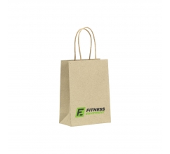 Leaf It Bag aus recyceltem Graspapier (120 g/m²) S bedrucken