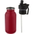 Lina 400 ml Sportflasche aus Edelstahl mit Strohhalm und Schlaufe Ruby rood