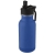 Lina 400 ml Sportflasche aus Edelstahl mit Strohhalm und Schlaufe navy