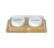 Logobonbon van witte chocolade met hazelnoot praline, rechthoekig of rond, opdruk tot