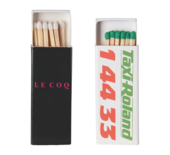 Luciferdoosje met 11 lucifers met full colour opdruk bedrucken