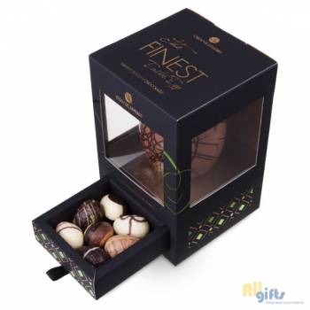 Bild des Werbegeschenks:Luxe paasei - Melk - Met chocolade paaseitjes Een chocolade ei en gevulde paaseitjes