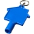 Maximilian huisvormige gerecyclede sleutelhanger voor hulpsleutel blauw