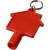 Maximilian Universalschlüssel in Hausform als Schlüsselanhänger rood