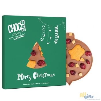 Bild des Werbegeschenks:Melkchocolade kerstbal met toppings