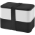 MIYO Doppel-Lunchbox zwart/wit/zwart