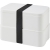 MIYO Doppel-Lunchbox wit/wit/zwart