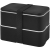 MIYO Doppel-Lunchbox zwart/zwart/zwart