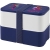 MIYO Doppel-Lunchbox Blauw/wit/blauw