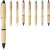 Nash Kugelschreiber aus Bambus Naturel/ Wit