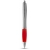 Nash Kugelschreiber silbern mit farbigem Griff zilver/rood