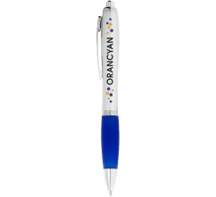 Nash Kugelschreiber silbern mit farbigem Griff bedrucken