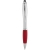 Nash Stylus Kugelschreiber silbern mit farbigem Griff zilver/rood
