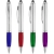 Nash Stylus Kugelschreiber silbern mit farbigem Griff zilver/rood
