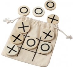 Natürliches Holz-Tic-Tac-Toe-Spiel Waltraud bedrucken