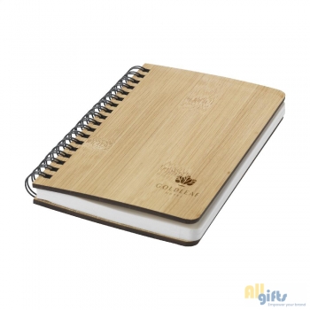 Bild des Werbegeschenks:Notebook made from Stonewaste-Bamboo A6 Notizbuch