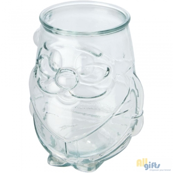 Bild des Werbegeschenks:Nouel Teelichthalter aus recyceltem Glas
