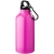 Oregon 400 ml Aluminium Trinkflasche mit Karabinerhaken neon roze