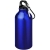 Oregon 400 ml RCS-zertifizierte Trinkflasche aus recyceltem Aluminium mit Karabinerha blauw