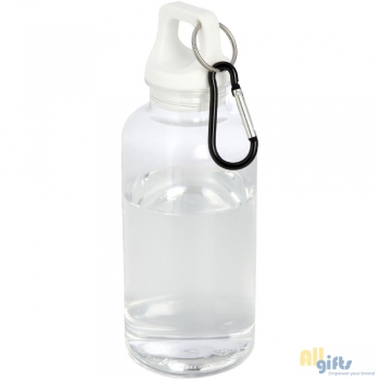 Bild des Werbegeschenks:Oregon 400 ml waterfles van RCS-gecertificeerd gerecycled plastic met karabijnhaak