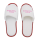 Paar slippers, open teen rood
