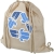 Pheebs 210 g/m² recycelter Rucksack mit Kordelzug 6L naturel