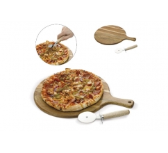 Pizza Schneidebrett mit Rollmesser bedrucken