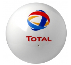 Plastic bal 22 cm - tweezijdige tampondruk bedrucken