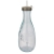 Polpa Flasche mit Trinkhalm aus recyceltem Glas  transparant