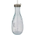Polpa Flasche mit Trinkhalm aus recyceltem Glas  transparant