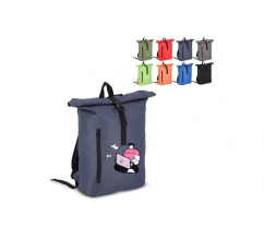 R-PET 600D Rolltop-Rucksack 20L bedrucken