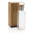 RCS rPET Flasche with Bambusdeckel und Griff transparant